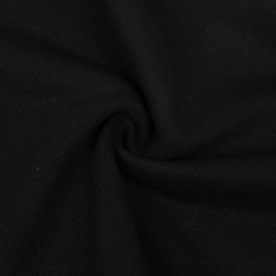 Ткань Футер 3-х нитка, Петля, цвет Черный (на отрез)  в Назране