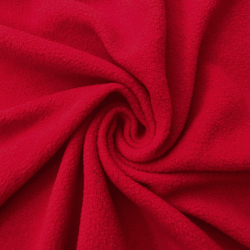 Флис Односторонний 130 гр/м2, цвет Красный (на отрез)  в Назране
