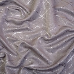 Ткань Блэкаут для штор светозатемняющая 75% &quot;Ледовое тиснение цвет Серый&quot; (на отрез)  в Назране