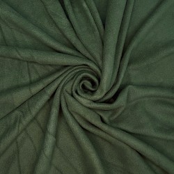 Ткань Флис Односторонний 130 гр/м2, цвет Темный хаки (на отрез)  в Назране