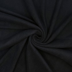 Ткань Флис Односторонний 130 гр/м2, цвет Черный (на отрез)  в Назране