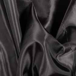 Ткань подкладочная Таффета 190Т, цвет Черный (на отрез)  в Назране