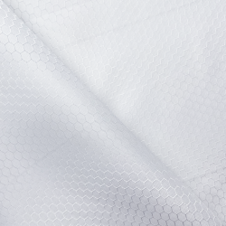 Ткань Оксфорд 300D PU Рип-Стоп СОТЫ, цвет Белый (на отрез)  в Назране