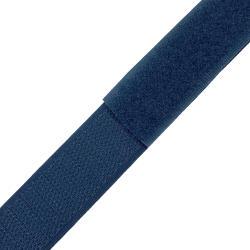 Контактная лента 25мм цвет Синий (велькро-липучка, на отрез)  в Назране
