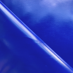 Ткань ПВХ 450 гр/м2, Синий (Ширина 160см), на отрез  в Назране