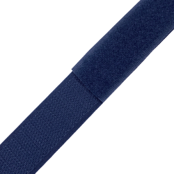 Контактная лента 25мм цвет Тёмно-Синий (Велькро-липучка), на отрез  в Назране