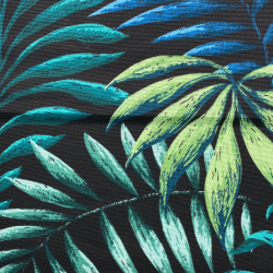 Интерьерная ткань Дак (DUCK), принт &quot;Тропические листья&quot; (на отрез)  в Назране